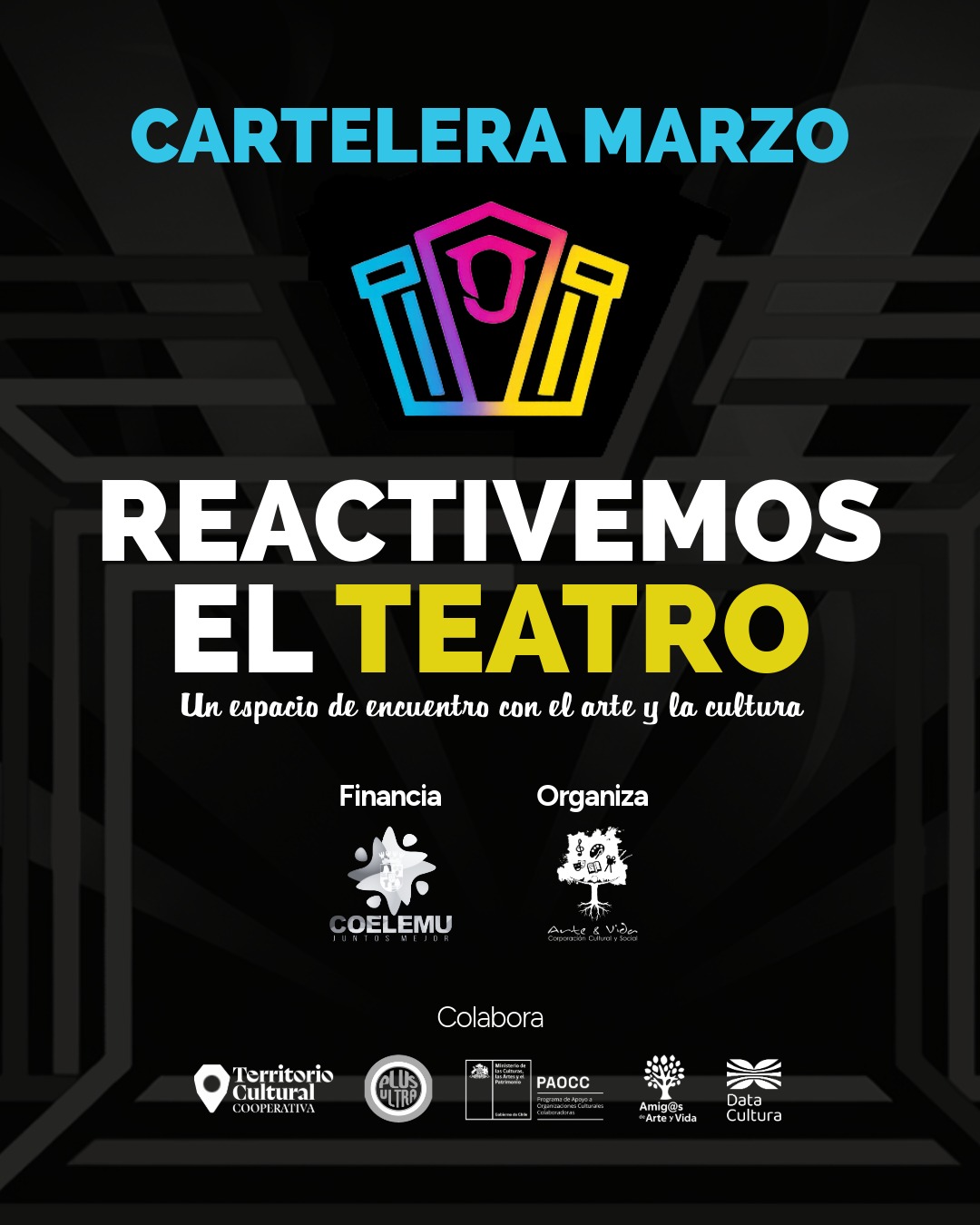 Programa Reactivemos el Teatro de Corporación Arte y Vida en Coelemu, medido por Data Cultura